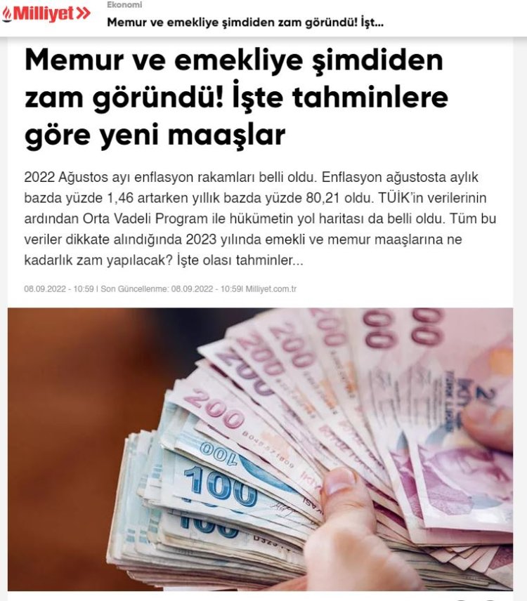 Memur ve emekliye şimdiden zam göründü! İşte tahminlere göre yeni maaşlar