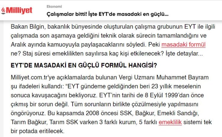 Çalışmalar bitti! İşte EYT'de masadaki en güçlü formül